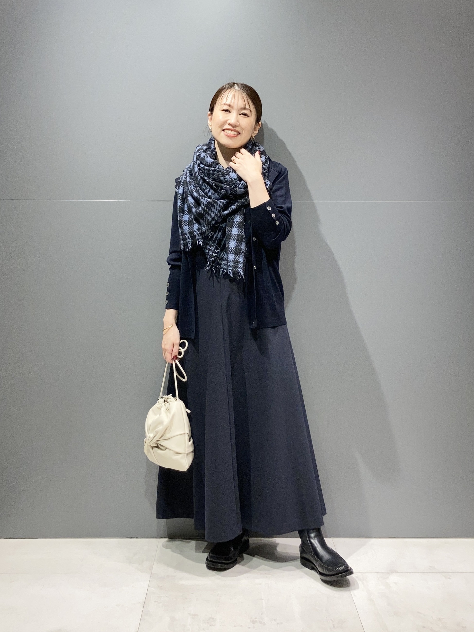 【あすつく】 美シルエットドレス【ネイビー】 大丸梅田 | セオリーリュクス | ワンピース