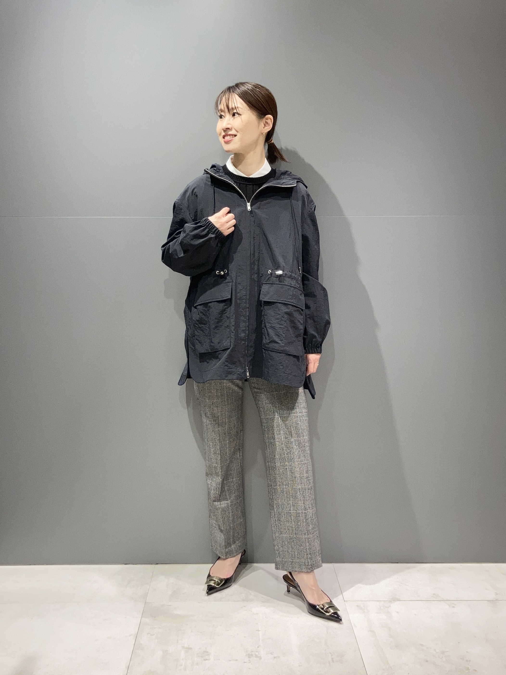 セオリーリュクスTheory luxe ウールポリストライプテーパード