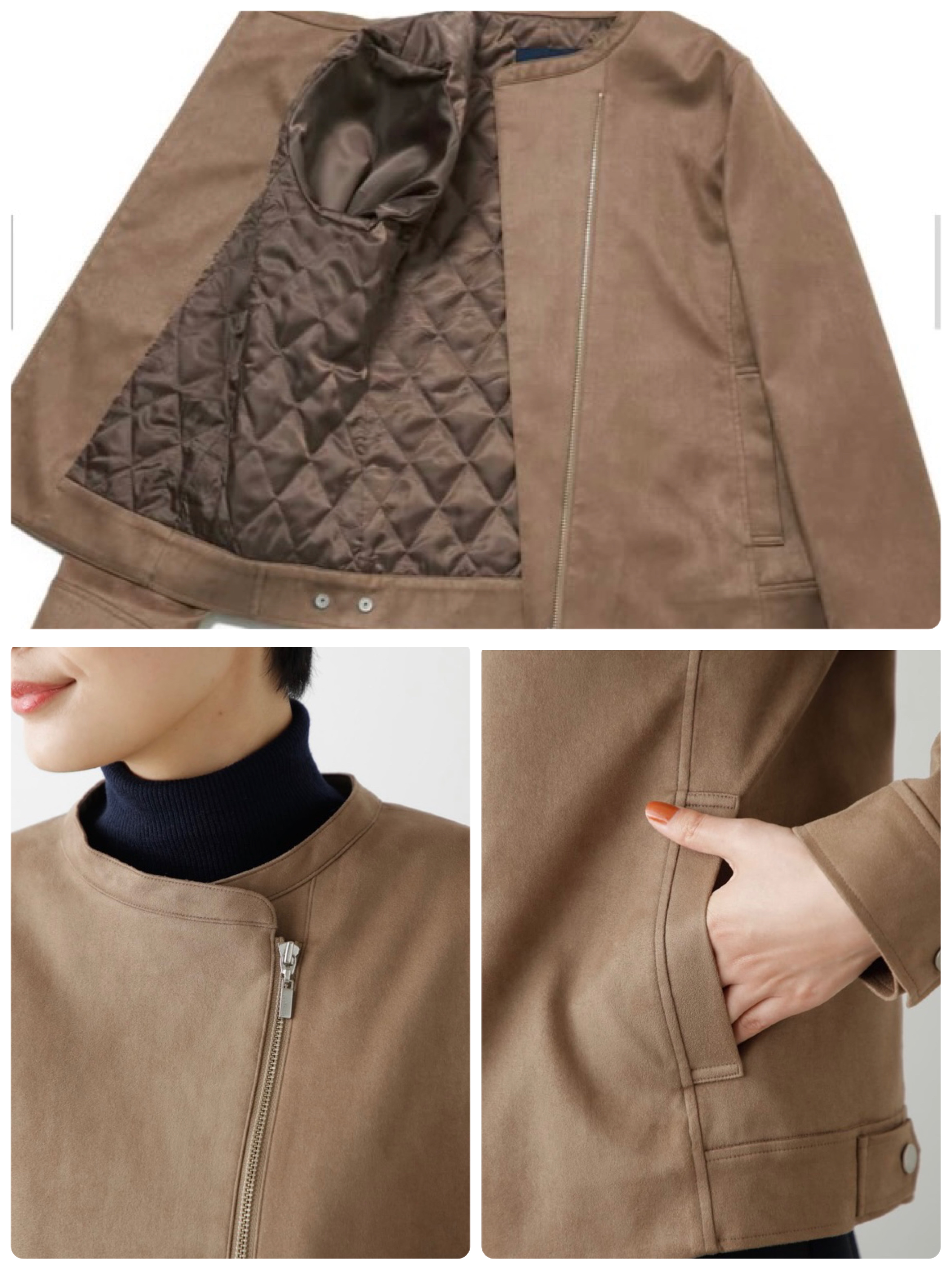 【新品】NEWYORKER ニューヨーカー フェイクスエード ジップブルゾン NEWYORKER｜フェイクスエード ジップブルゾン | Rakuten Fashion