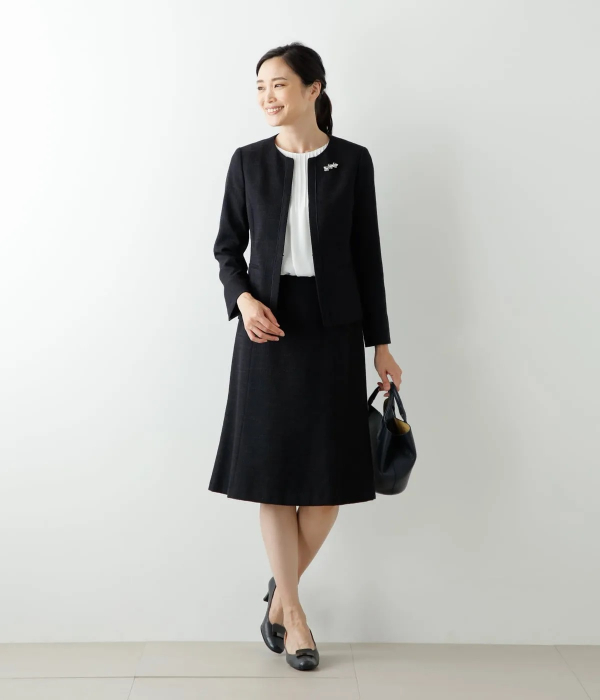 カラーモールツィード ノーカラージャケット(51113161-2024