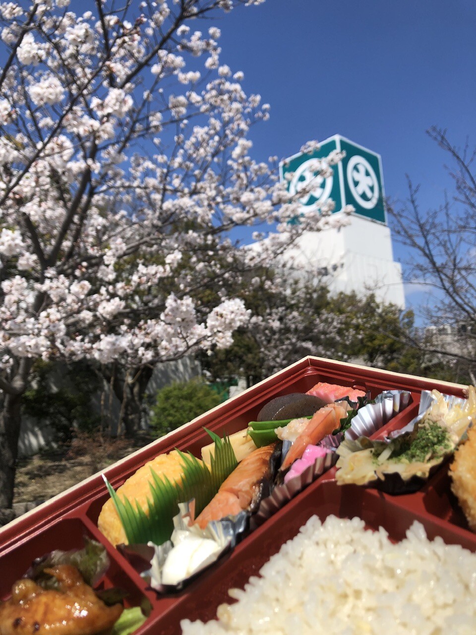 桜満開🌸お花見の準備はデパ地下で！