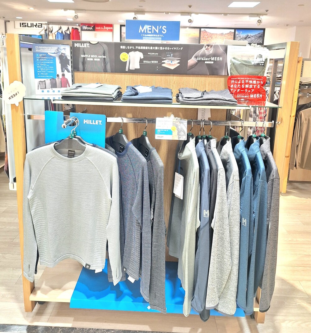 【MILLET】ワッフルウールクルーのご紹介💡