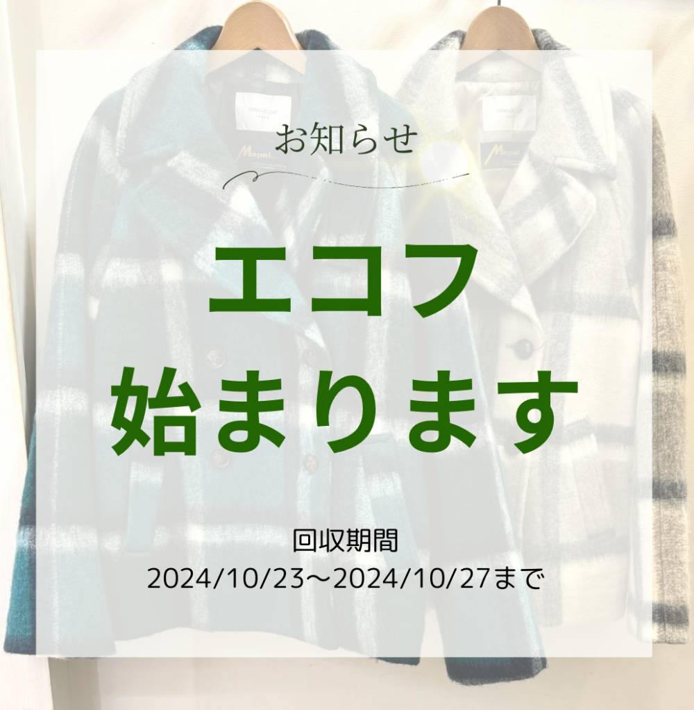 エコフ始まります🍀