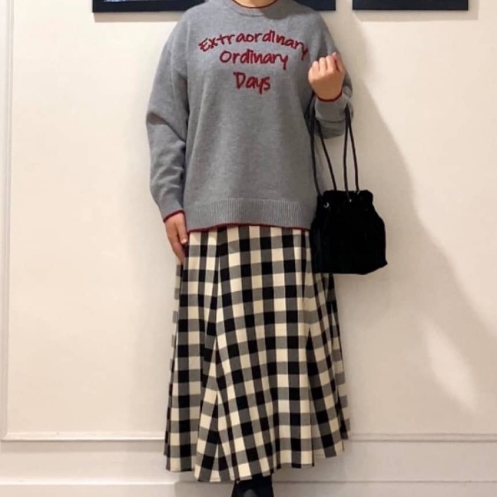 ロゴニットコーディネート🧶