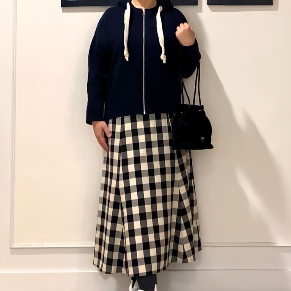 ◻️◼️チェックスカートコーディネート◼️◻️