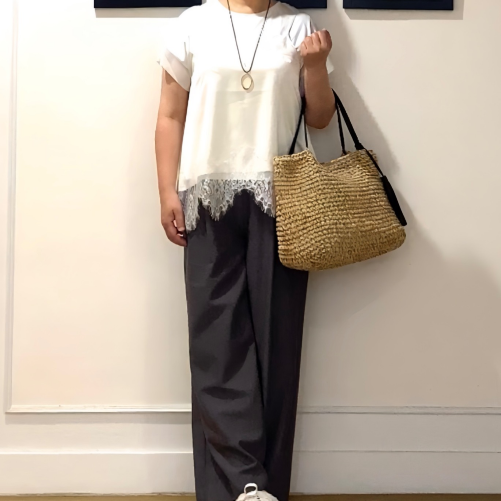 主役はレースキャミ🕊️重ねるだけで旬コーデに🦢✨
