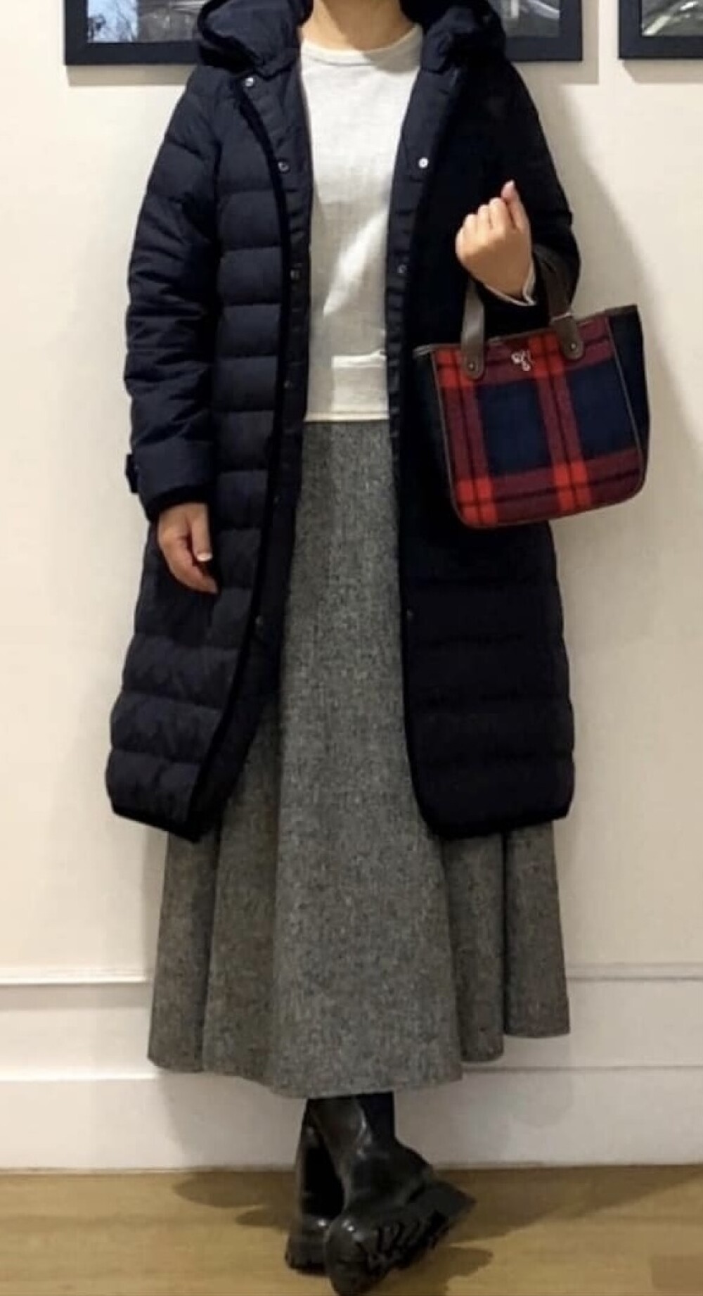 ダウンコートコーディネート❄️.*˚