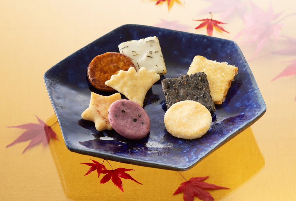 新商品　京の秋蕪村あられ春秋　秋の月