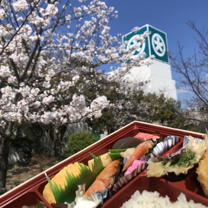 桜満開🌸お花見の準備はデパ地下で！