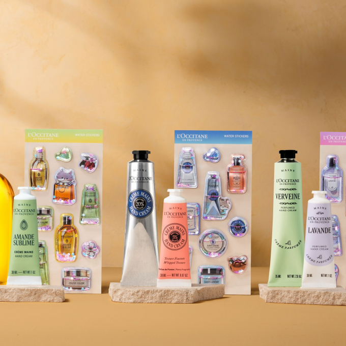 L’OCCITANE en Provence × サンスター文具  50周年特別企画 ウォーターシールキット