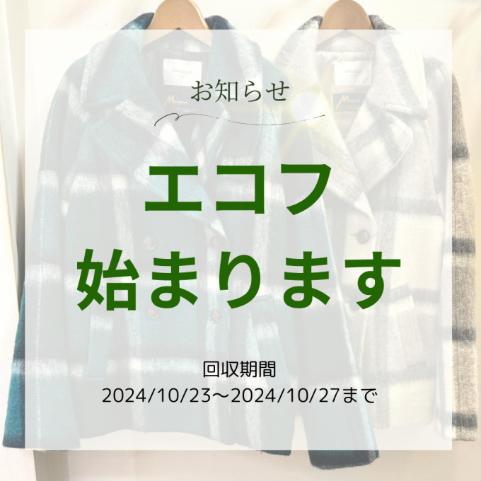 エコフ始まります🍀