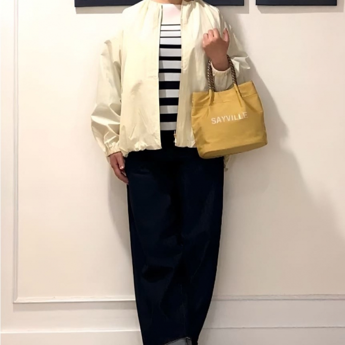 ふんわりシルエットのブルゾンでやわらか春カジュアル🌿🤍