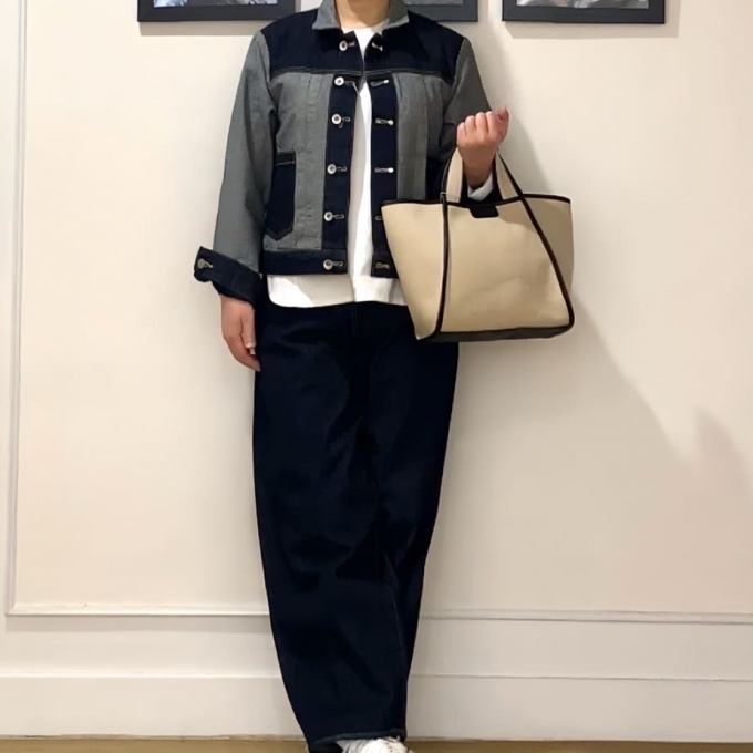 デニム×デニムでこなれ感𓂃 𓈒𓏸セットアップコーディネート🧵