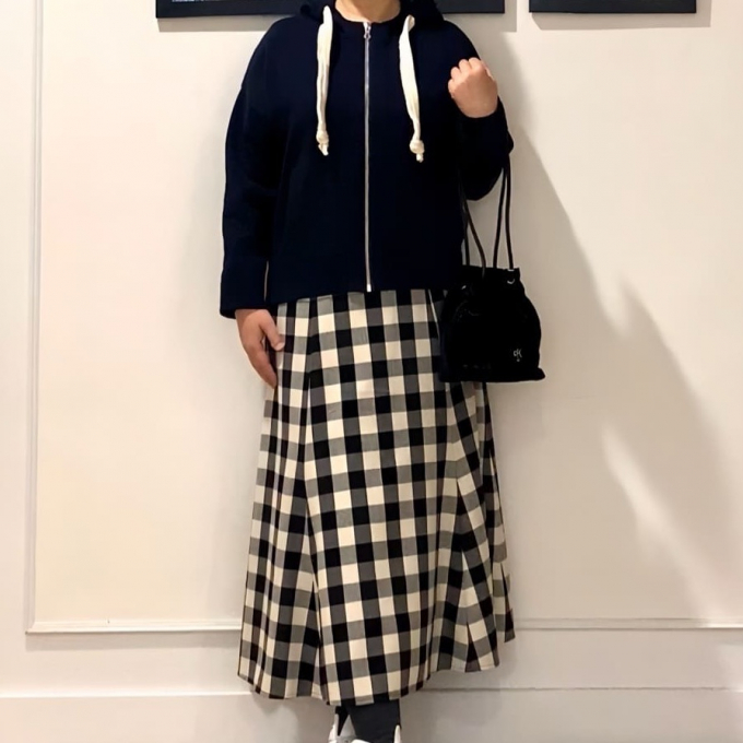 ◻️◼️チェックスカートコーディネート◼️◻️