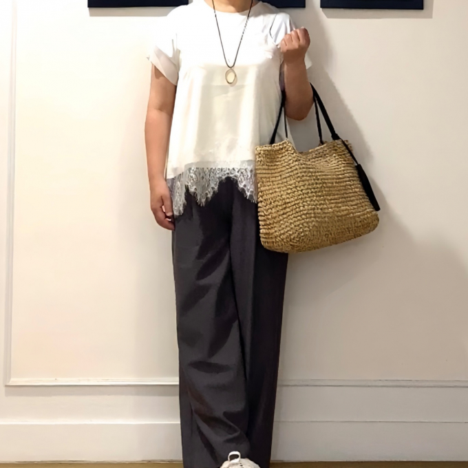 主役はレースキャミ🕊️重ねるだけで旬コーデに🦢✨