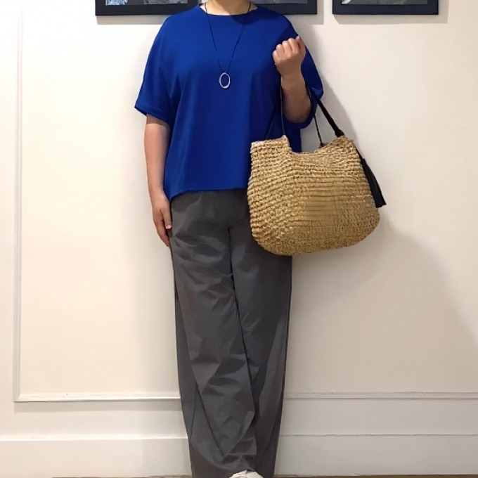 鮮やかブルーで夏映えコーディネート🎐꙳⋆