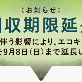 ※⚠️エコキャンペーン延長⚠️※