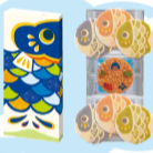 こいのぼりえびせんべい！！