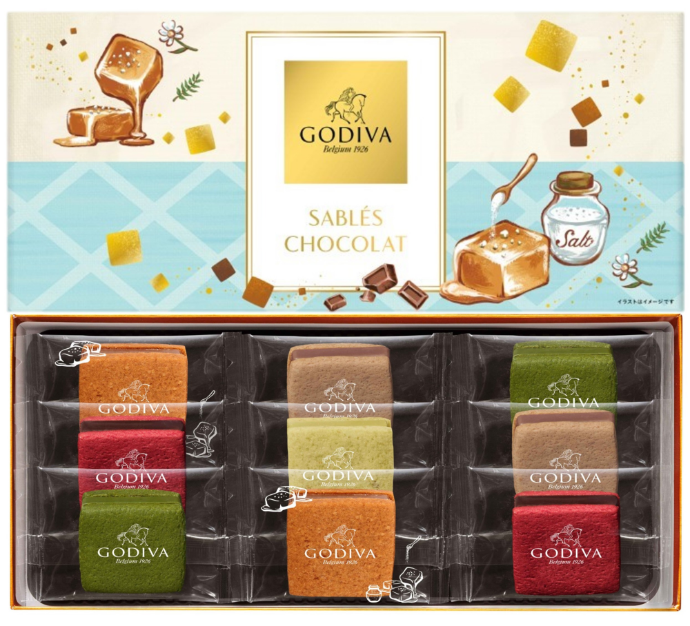 〈GODIVA〉🏝夏の訪れを感じられる⁉️ サブレショコラ ソルティーキャラメル アソートメント❄️