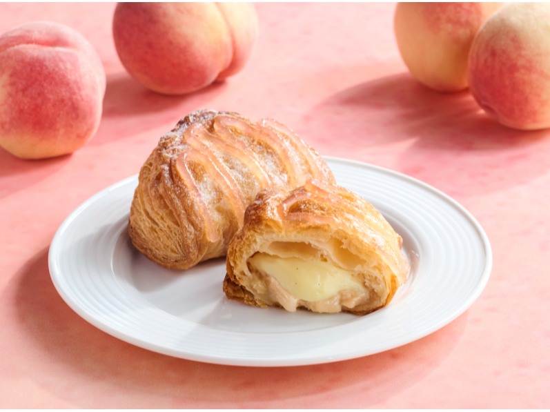 【BtS】🍑冷やしても美味しい！みずみずしい甘みと香りのピーチパイ🍑