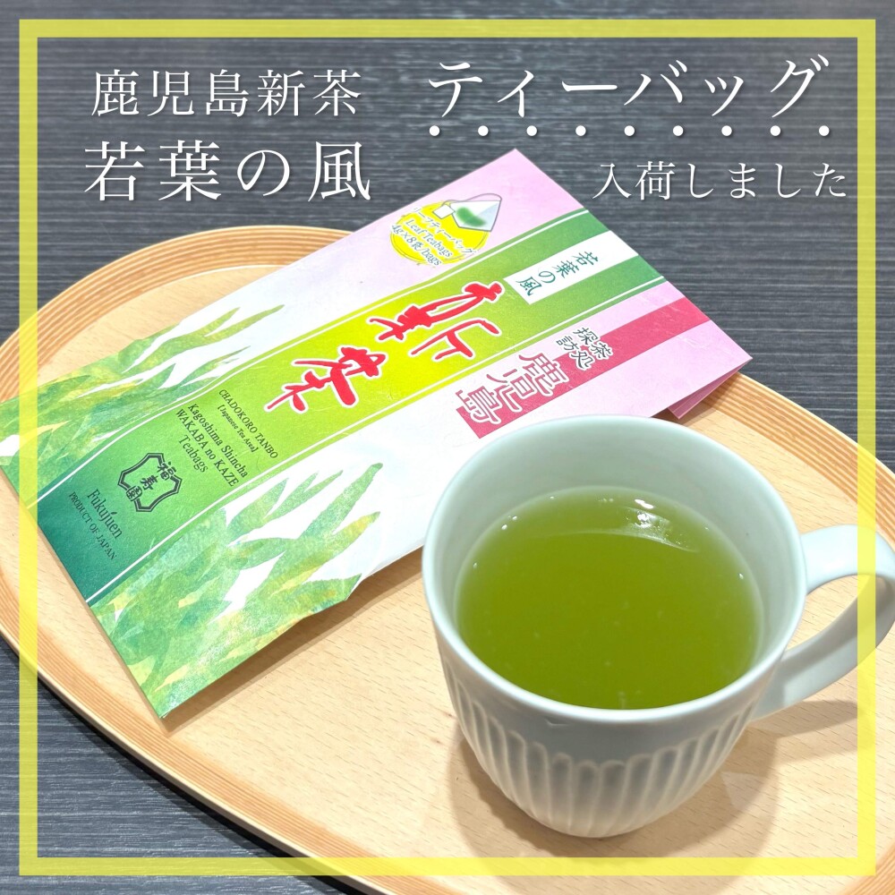 【入荷】鹿児島新茶 若葉の風 ティーバッグ🍵