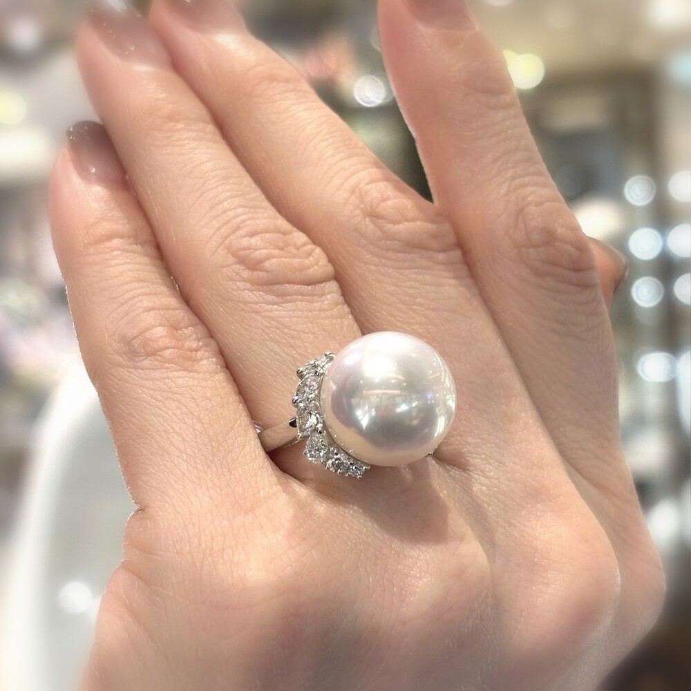 15.3mmの大粒パールリング！！