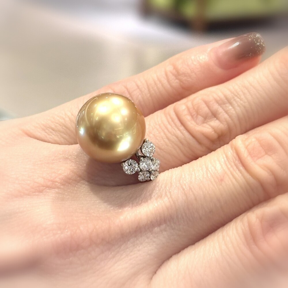 圧倒的な美しさ✨茶金ゴールドリング！！