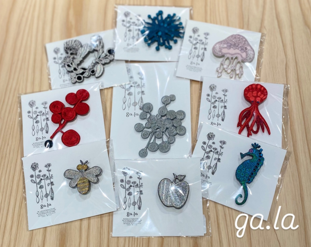 刺しゅうアートアクセサリー🪡