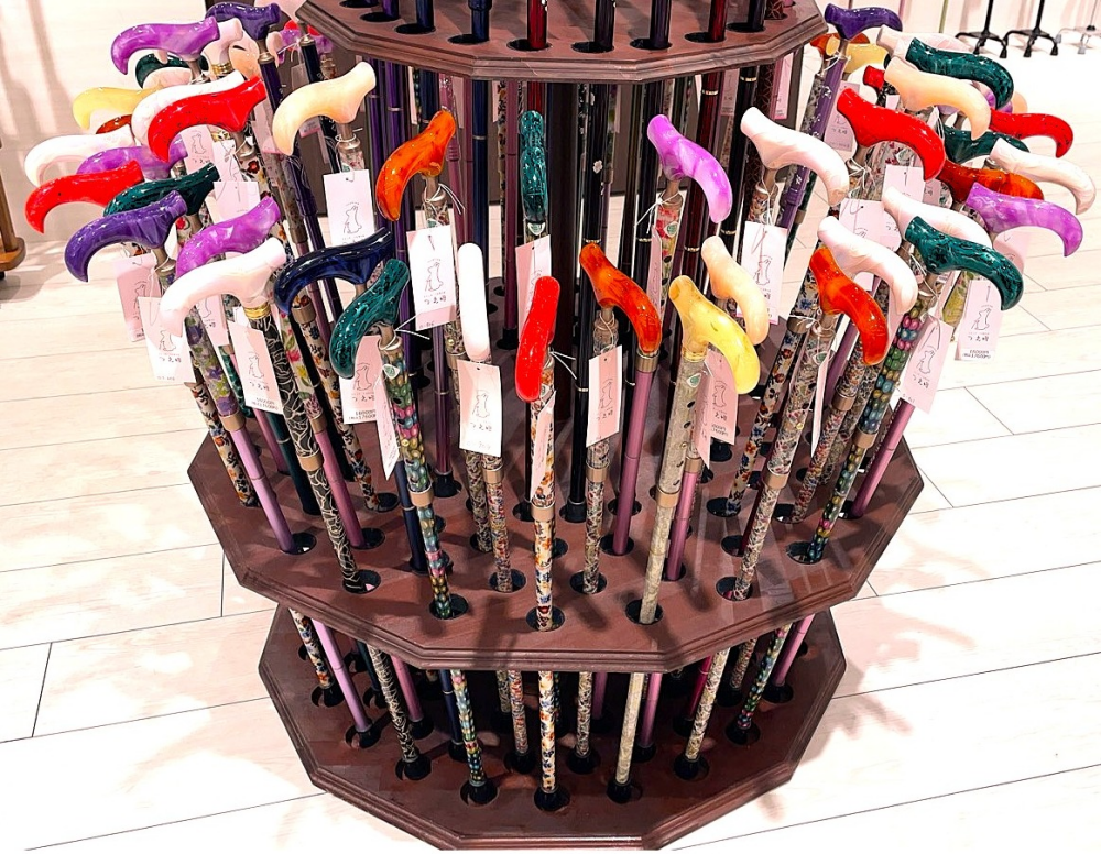 オリジナル折たたみ杖