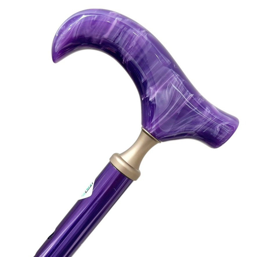 💜当店オリジナル 彫刻の折りたたみ杖💜