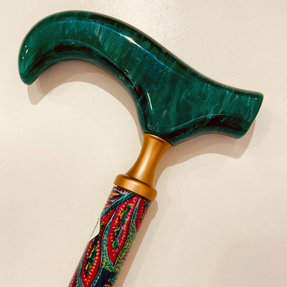 🩷💚個性光るペイズリー柄杖🩷💚