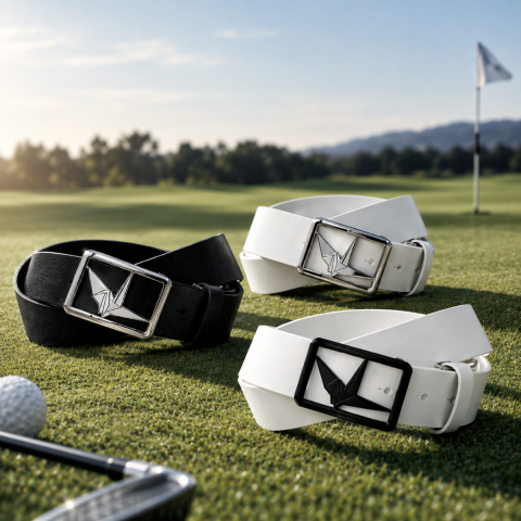 【新品未使用】1PIU1UGUALE3 ハンチング ゴルフ ゴルフスタイルを楽しむ、1PIU1UGUALE3 GOLFの「BELT ORIGAMI