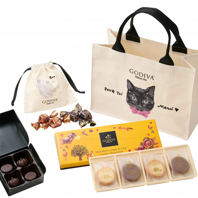 【🌟数量限定‼️🌹🐈‍⬛９/９（水）販売スタート❣️‼️】ゴディバ ブラックキャット コレクション ハロウィン パーティセット