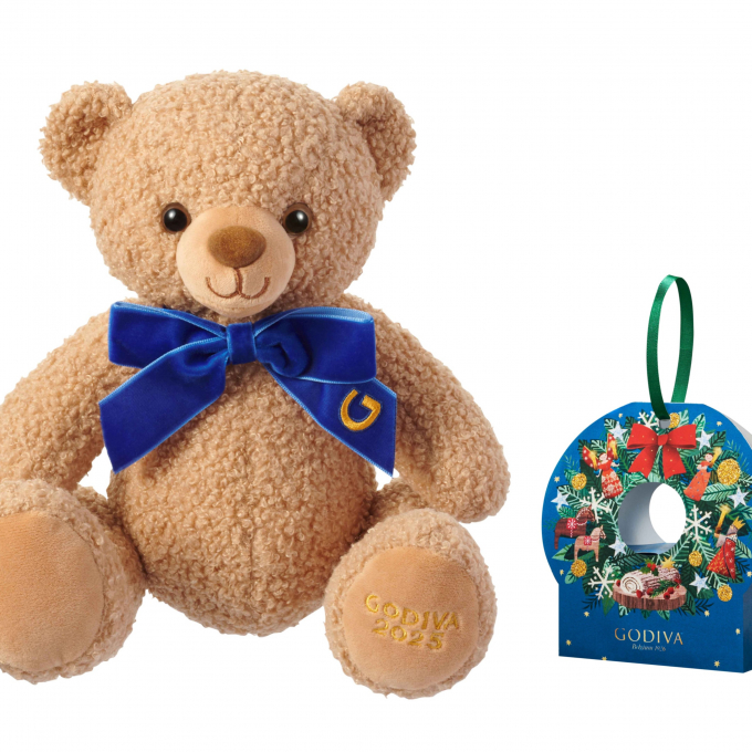 〈GODIVA〉🧸限定商品🎀 ✨ブッシュド ノエル ベア ＆ G キューブ オーナメント