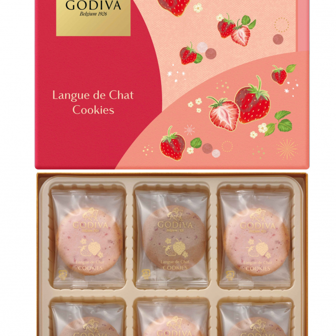 《GODIVA》🍓春の人気商品🍓あまおう苺ラングドシャクッキー
