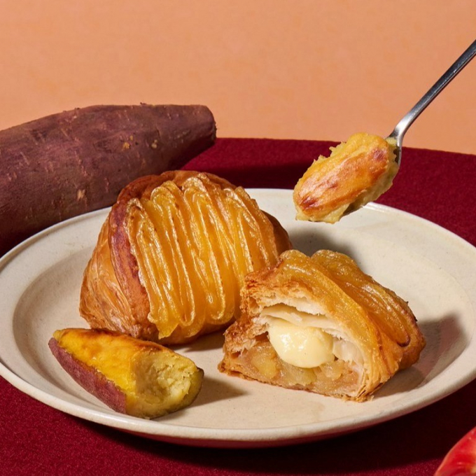 【BtS】🍠秋限定デザートパイ！スイートポテトパイ🍎