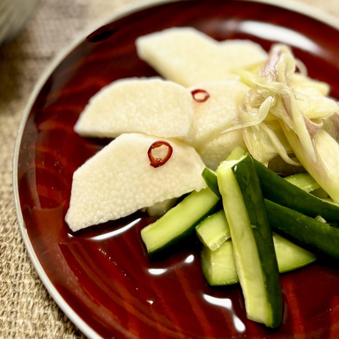 夏野菜でさっぱり酢の物