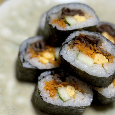 🌿うまみだれでお肉の巻き寿司