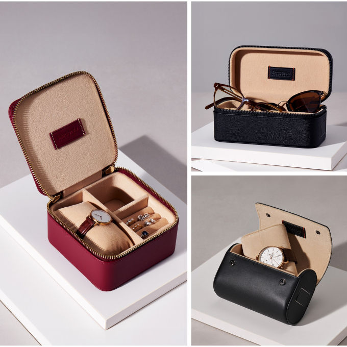 大切な時計や眼鏡、ジュエリーを美しく収めるレザーケースコレクション