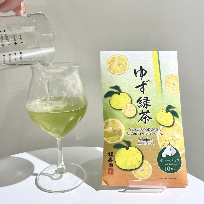 【レシピ】ホットゆず緑茶ソーダ🥤