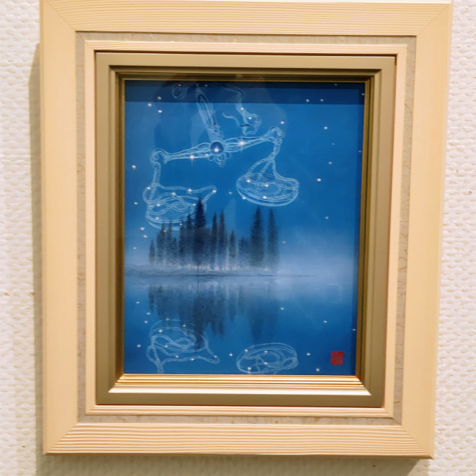 「‐星模様の譜‐ 清水由朗日本画展」開催中