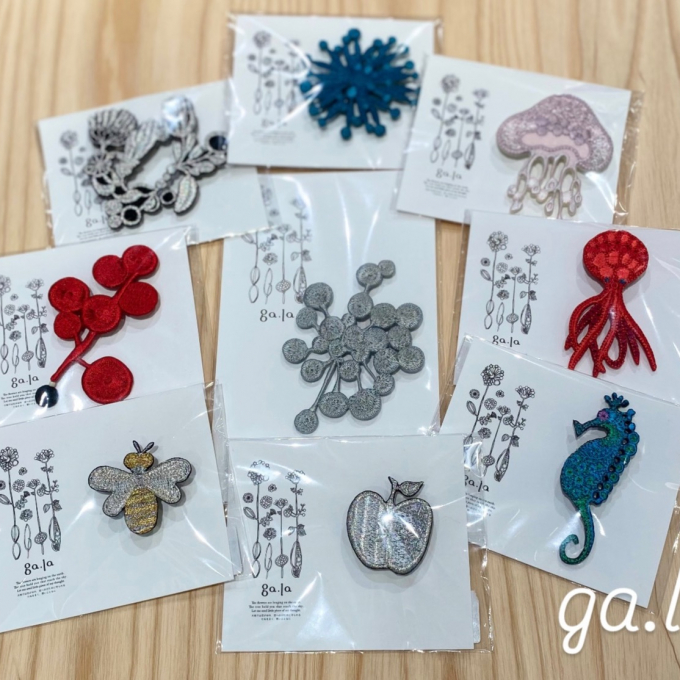 刺しゅうアートアクセサリー🪡