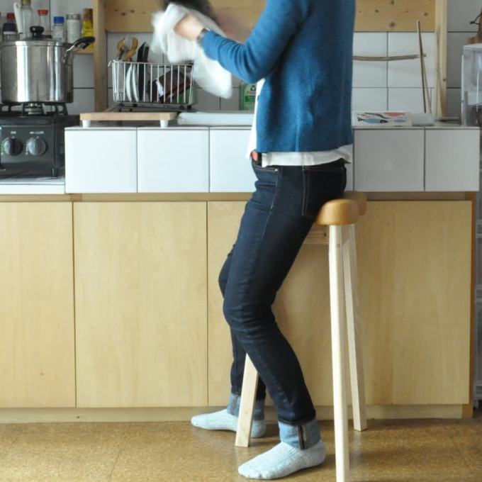 美姿勢で座れるキッチンスツール✨