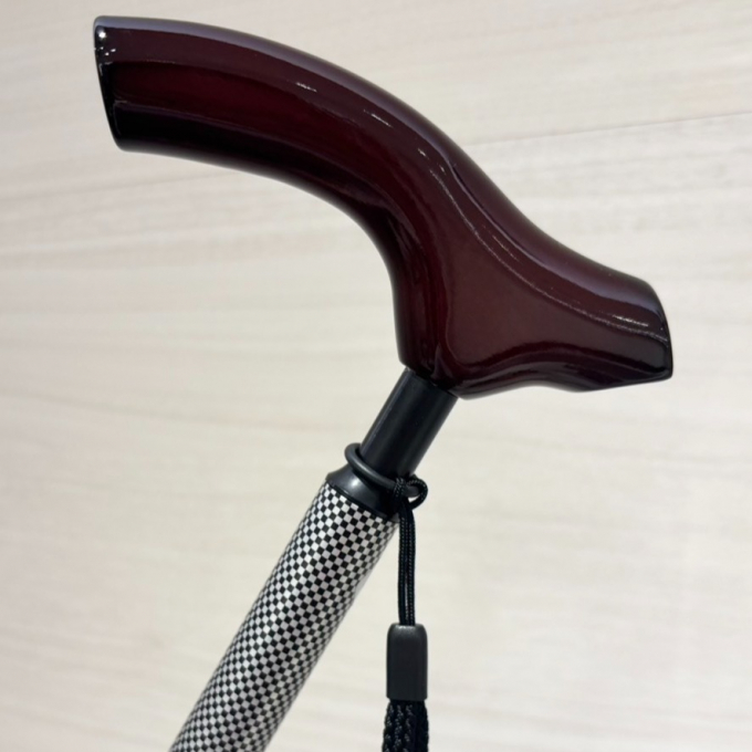 🪵天然木グリップ×英国式デザイン🫖伸縮ステッキ・杖