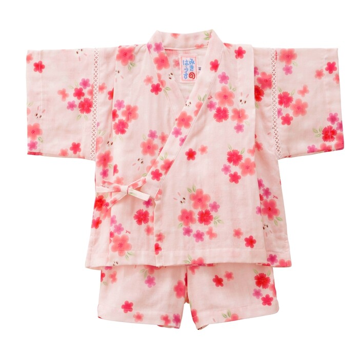 お花がいっぱい🌸うさこ甚平