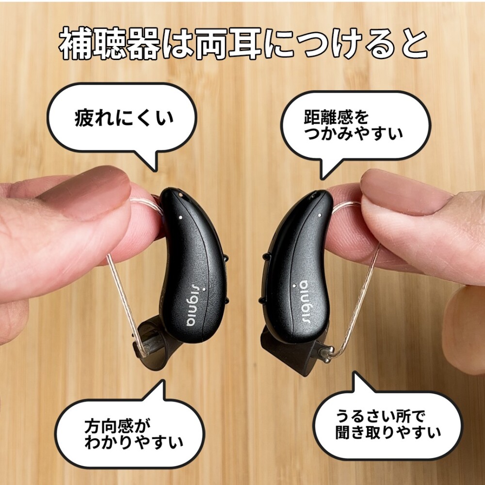 補聴器は、どっちの耳に着ける？？