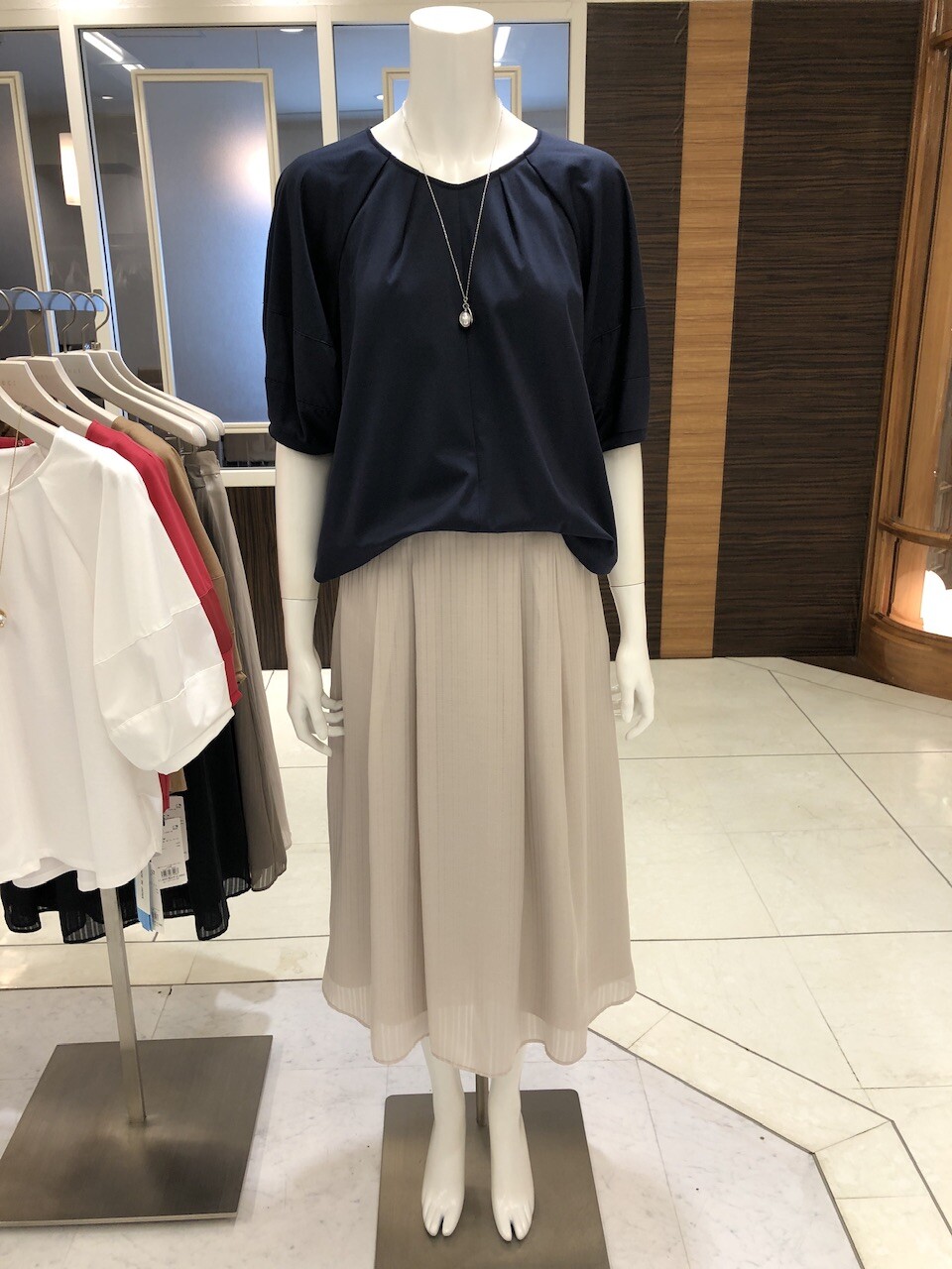 接触冷感🎵五分袖カットソー