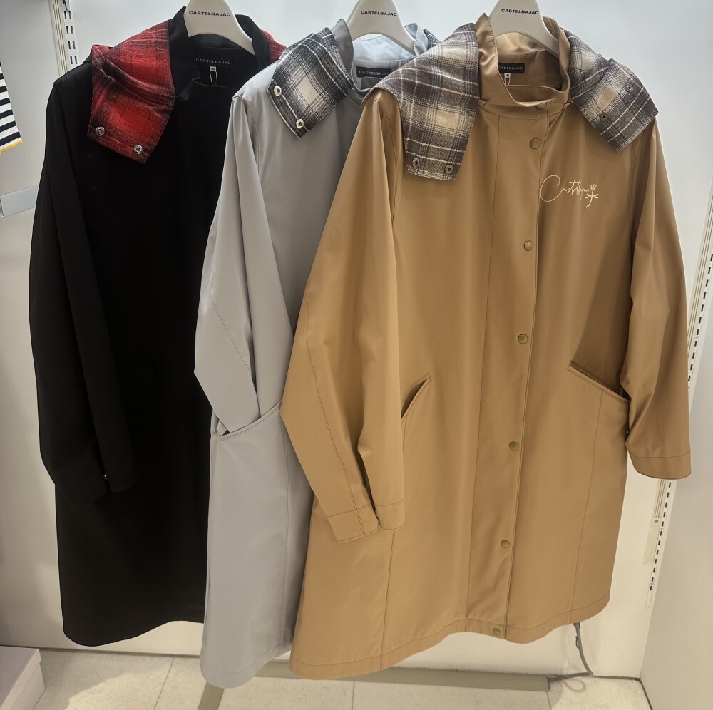 パーテンションライナー付き軽量ハーフコートのご紹介
