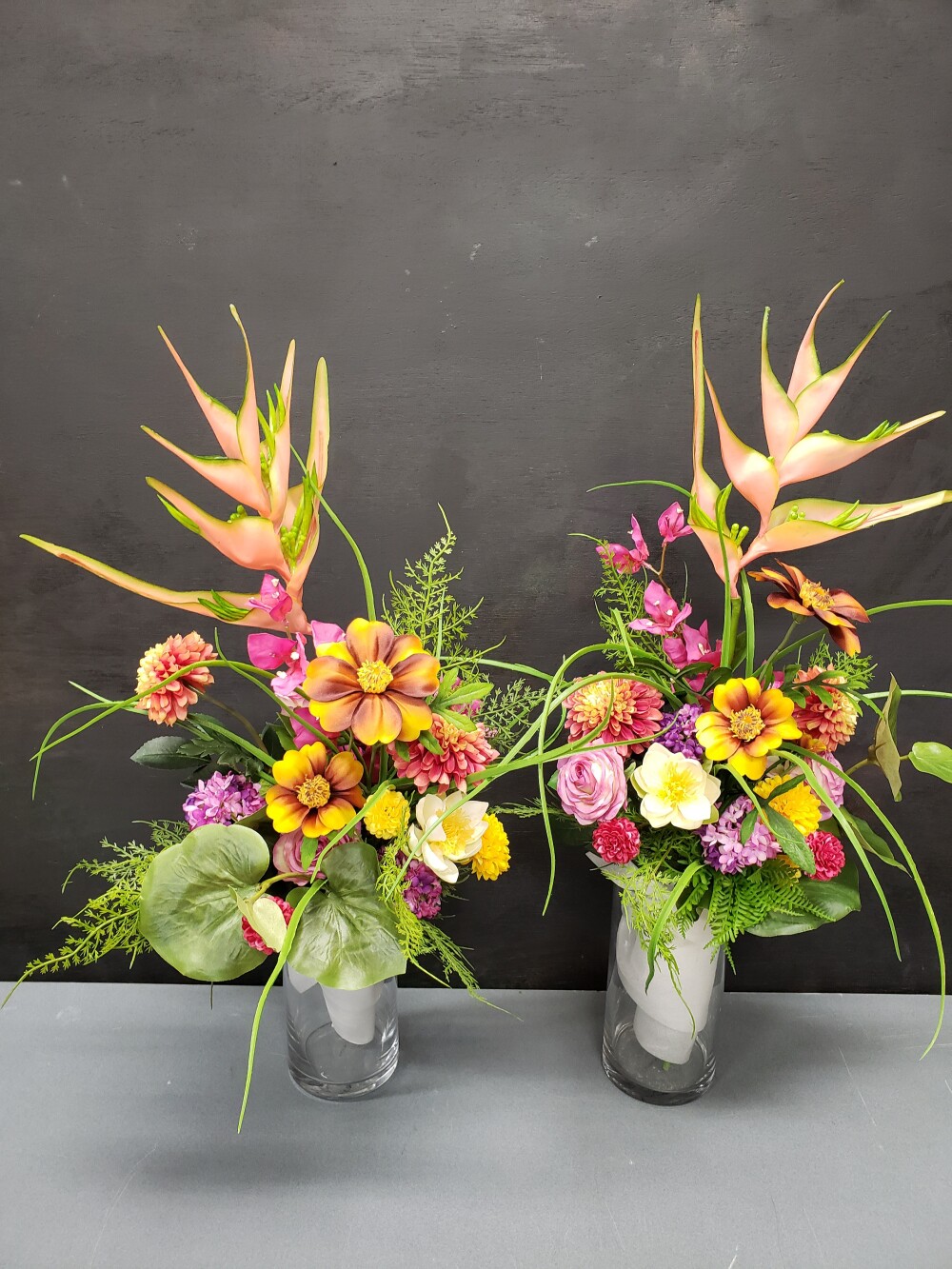 💐夏向きの華やかなお墓の花を作って