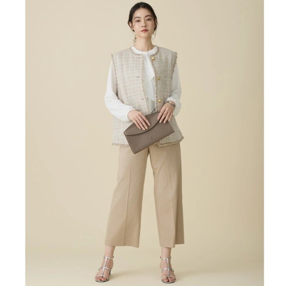 【自由区】お出かけにおすすめ★華やかなツイードジレ